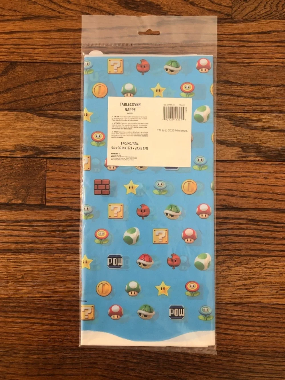 NWT Super Mario Birthday Party Items, 5 piece lot